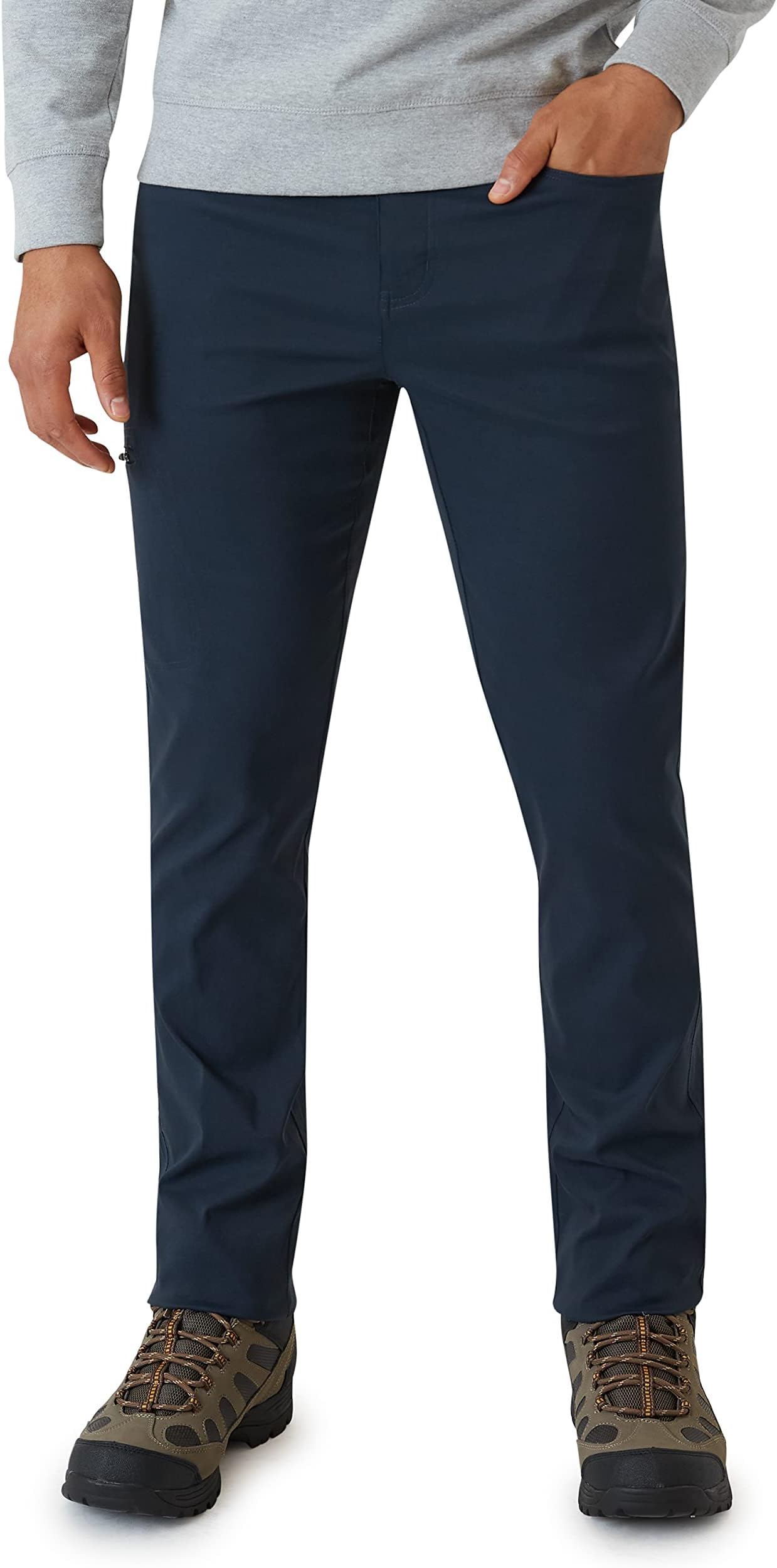 Weatherproof VintageCasual Hiking Pants for Men - Lightweight Stretch Travel Mens Work Pants with Utility Cargo Pocket