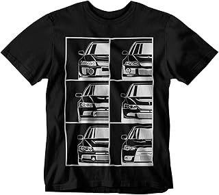 Mitsubishi Evolution T-Shirt | Japanese Racing Engine Short Sleeve Shirts Gift Car Lovers Automotive Enthusiasts Unisex Adult