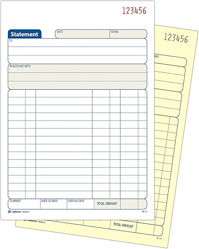 Miniatura 3 de Adams Declaración libro 556x 844inches papel autocopiante Blanco y Amarillo