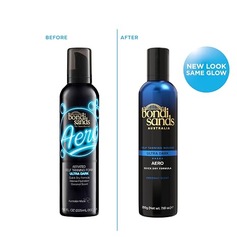 Bondi Sands Aero Self Tanning Foam | Lightweight + Fast-Drying Aerosol Formula Gives Skin a Hydrated, Long-Lasting Bronzed Glow | 7.61 Oz/225 mL