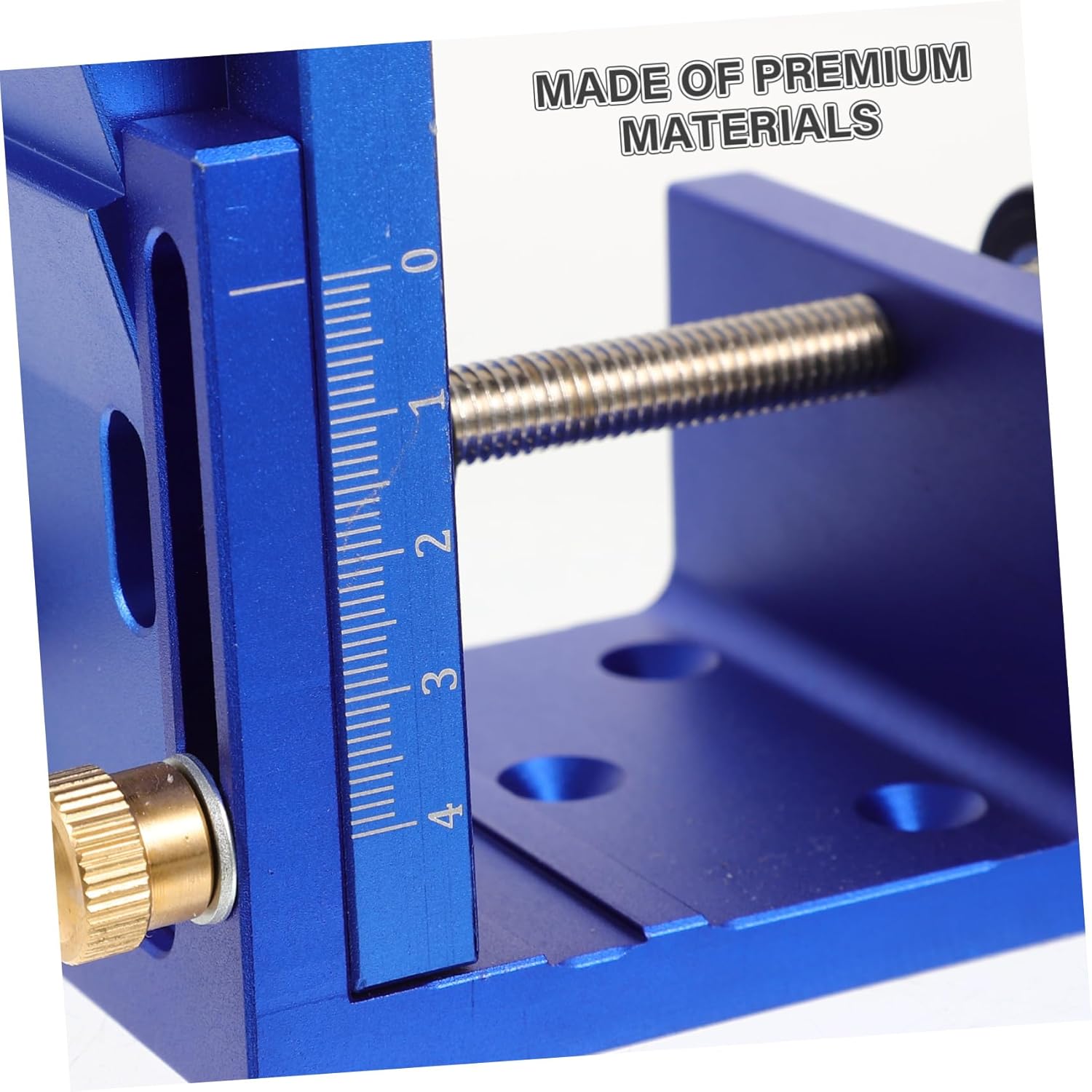 DOITOOL Woodworking Tools and Accessories Aluminum Alloy Pocket Hole Jig for 9mm Plug Diameter Strong Random