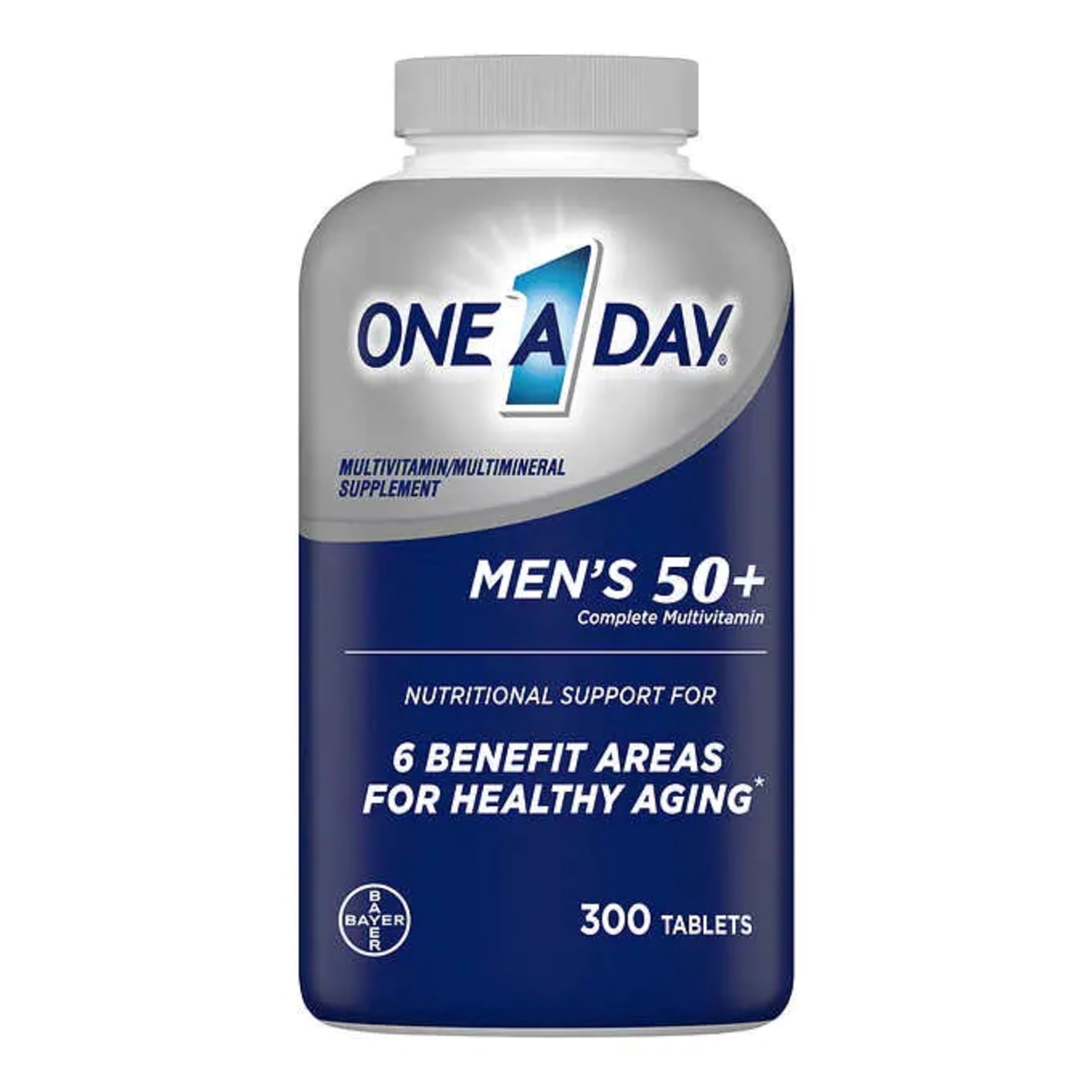 One.A.Day Men's 50+ Healthy Advantage Multivitamin 300 TABLETS : Amazon ...
