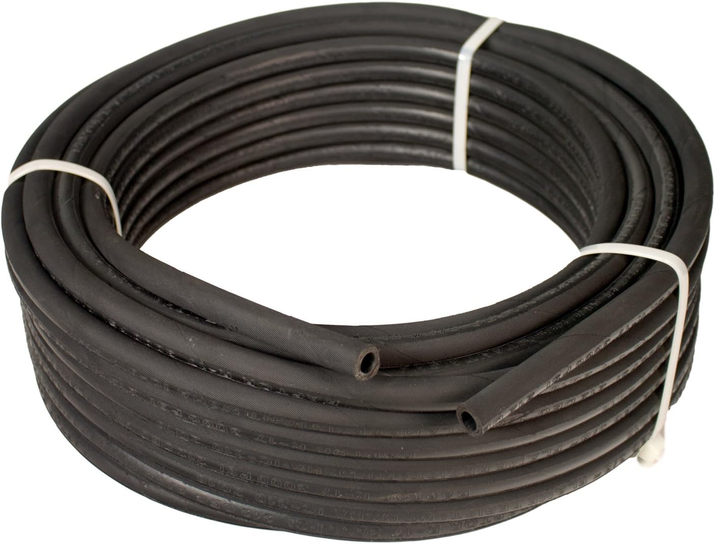 Erie Tools Hydraulic Hose SAE 100R17 – 3/8 ID - 1 High Tensile Steel Wire Braids - Hose Only - 100 Feet