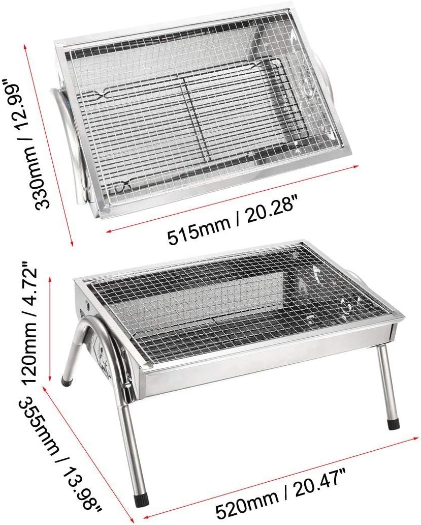 Barbecue Grill Portable Lightweight Simple Charcoal Grill Premium BBQ Grill for Outdoor Campers Barbecue