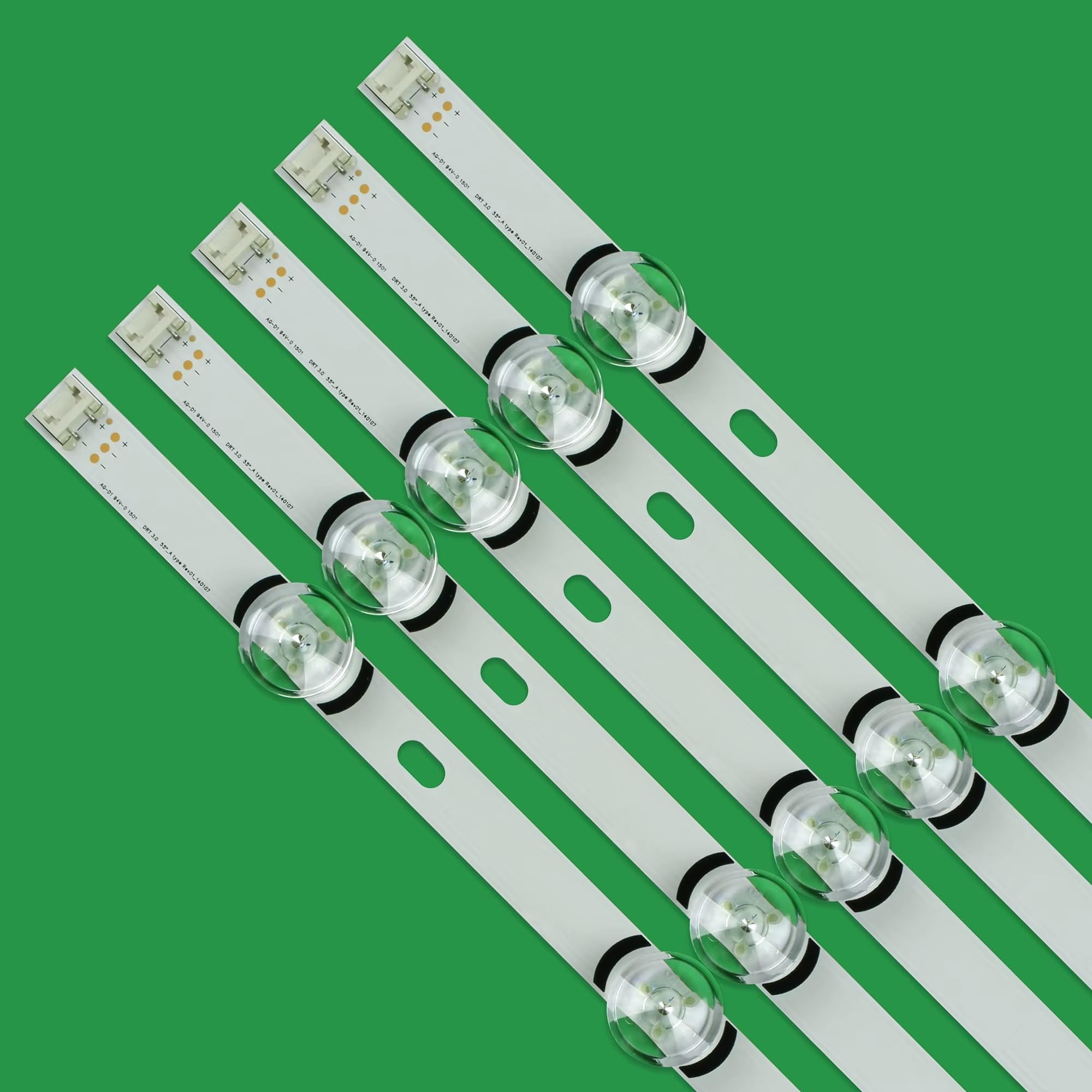 Generico kit 10 barre led RETROILLUMINAZIONE compatibili con tv lg 55" LB160DZ-A LB161DZ-B 55LB550 55LB551 55LB552 - ricambio premium con biadesivo