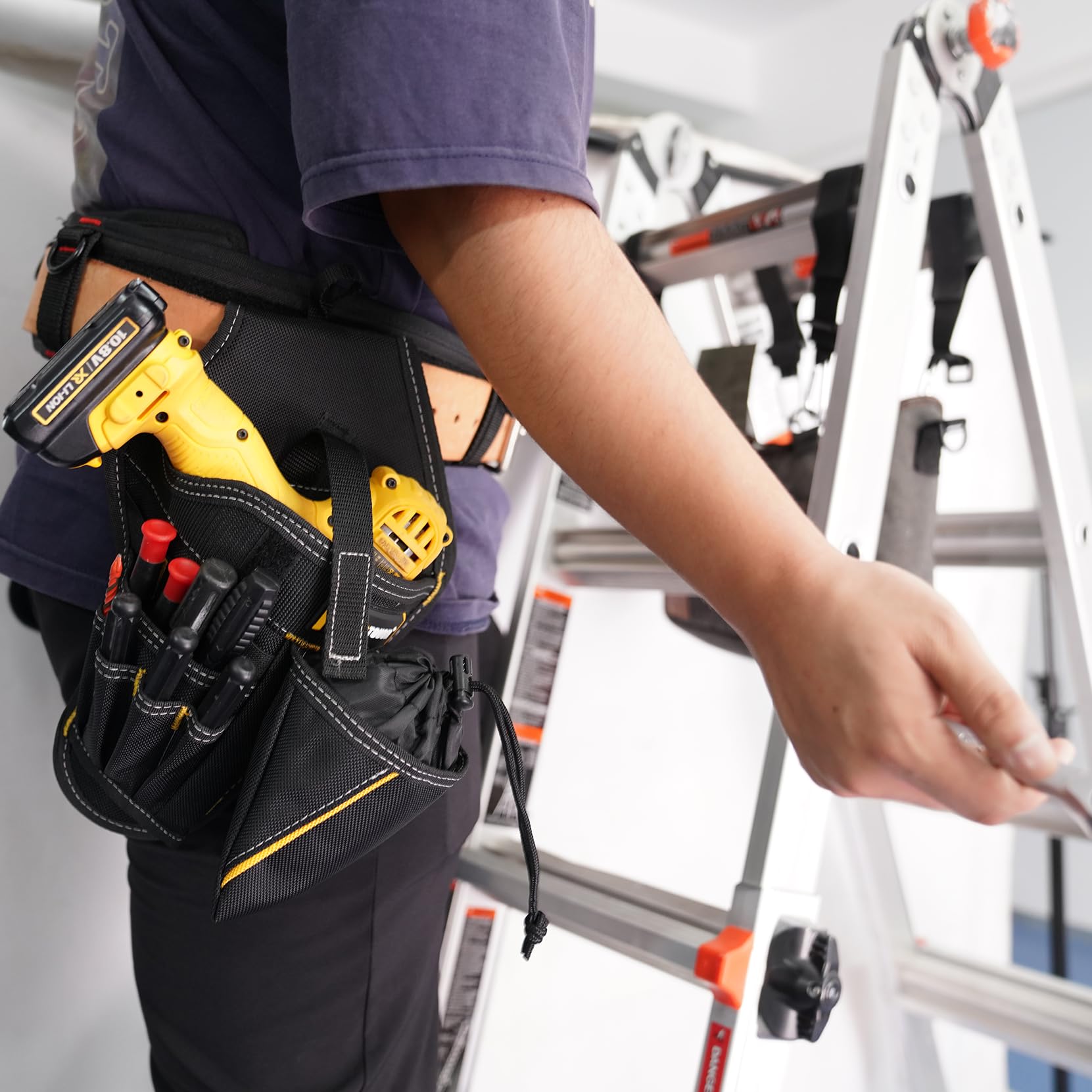 Left Bits MELOTOUGH Drill Holster Impact Driver Holster With Bit