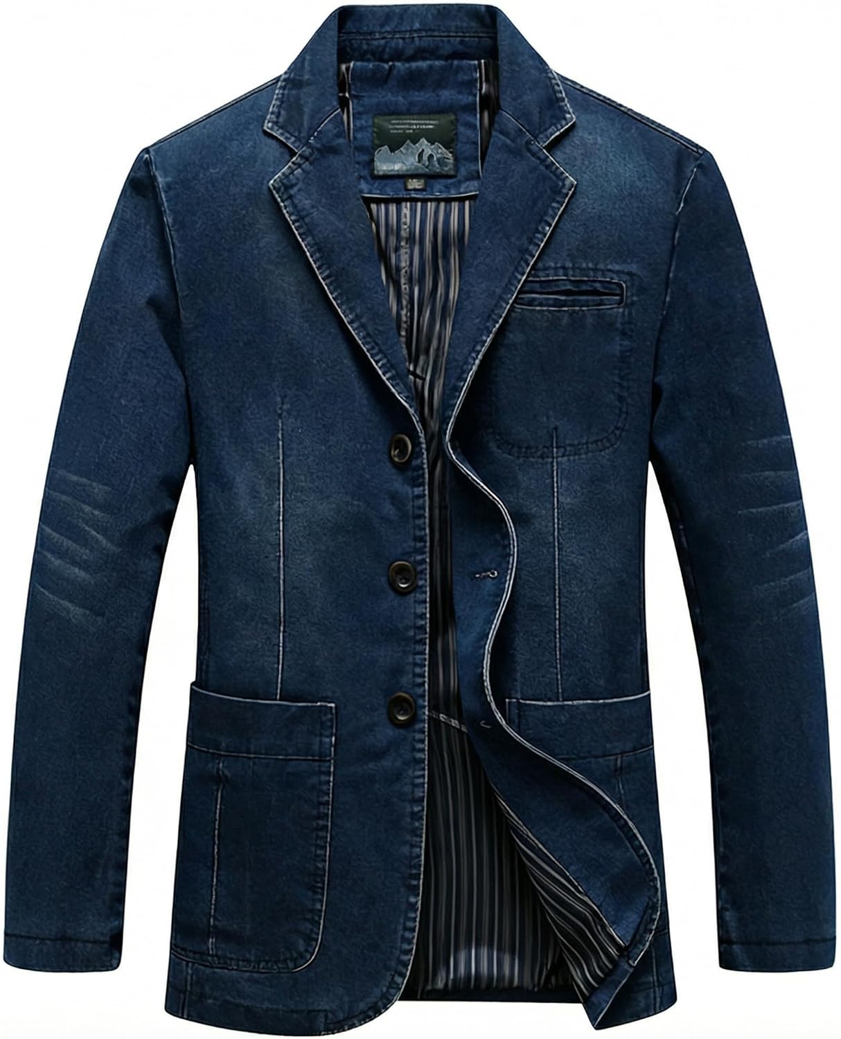 Men's Blazer Casual Suit Jacket Cotton Sport Coat Regular Fit Autumn Busniess Jackets