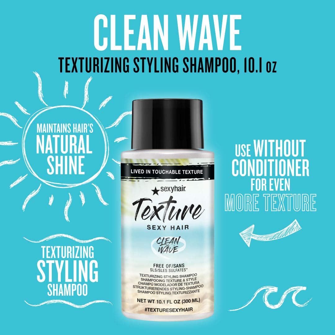 Sexy Hair Texture Clean Wave 2-In-1 Texture Shampoo