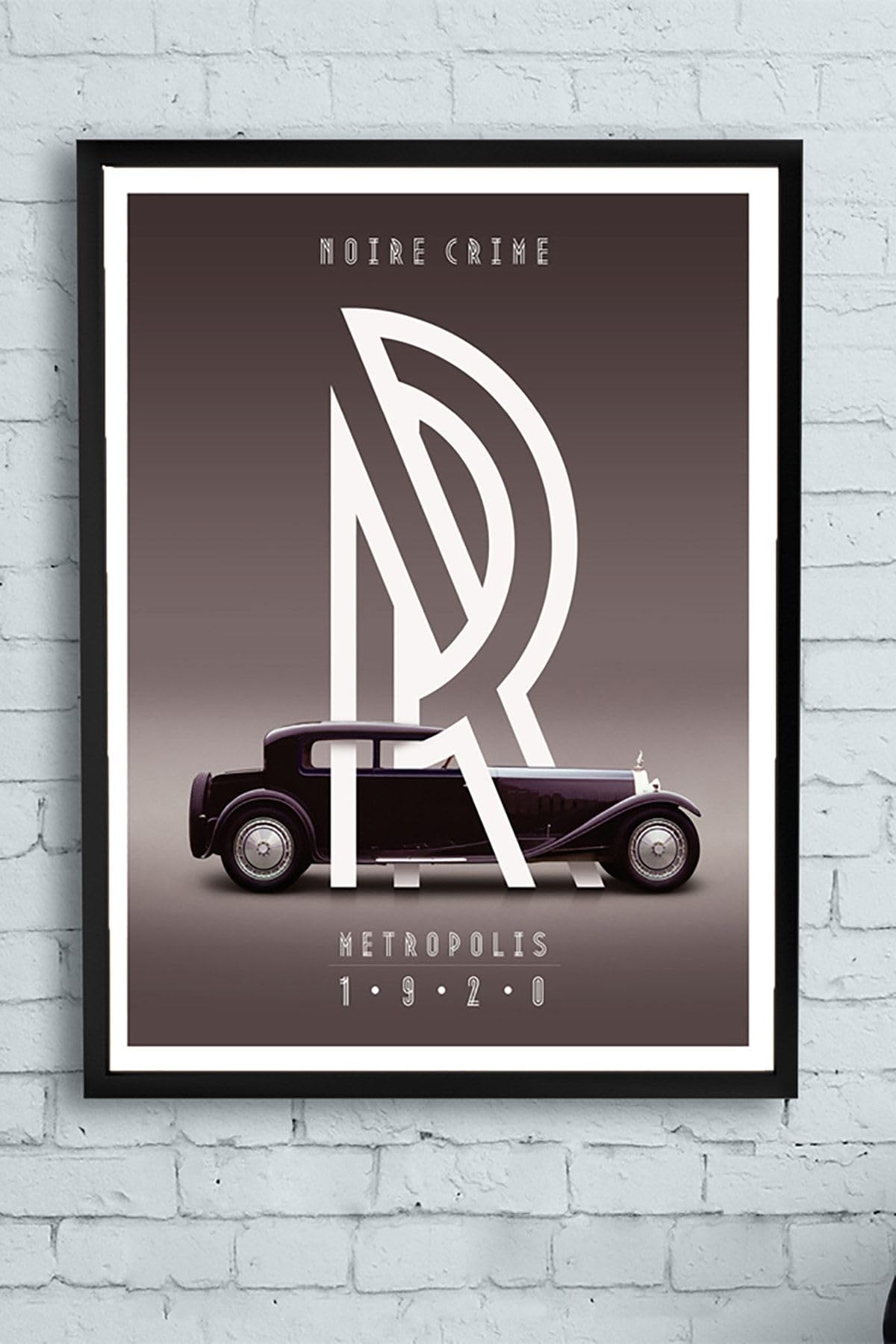 Postermanya (pster13843) Vintage Araba Çerçeveli Tablo 3 (40x50cm)