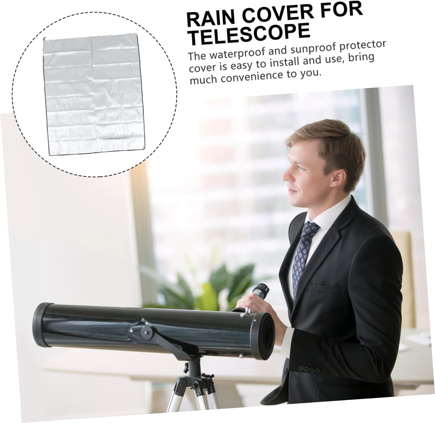 Telescope Rain Cover Astronomical Protector Sunproof Feature for Outdoor Use Against Rain and Easy to Install Telescope Sleeve