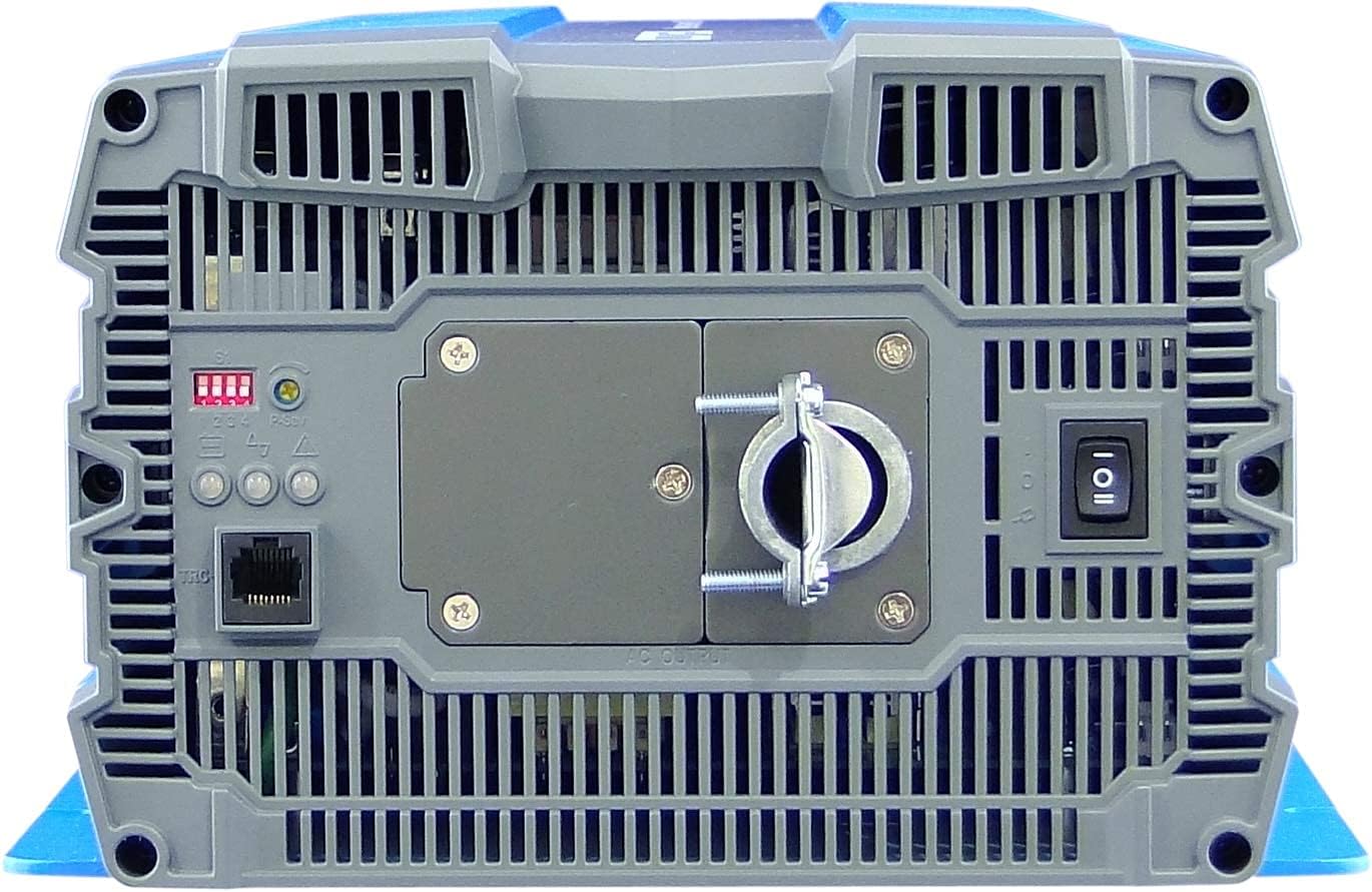 Close-up of the control panel on the Cotek SP-3000-112 Inverter