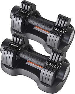 Sponsored Ad - MOJEER Adjustable Dumbbells, 12.1 lbs (5.5 kg), 23.5 lbs (11 kg), 2.3 - 13.1 lbs (5.5 kg), 2.2 - 11 kg/2.5...