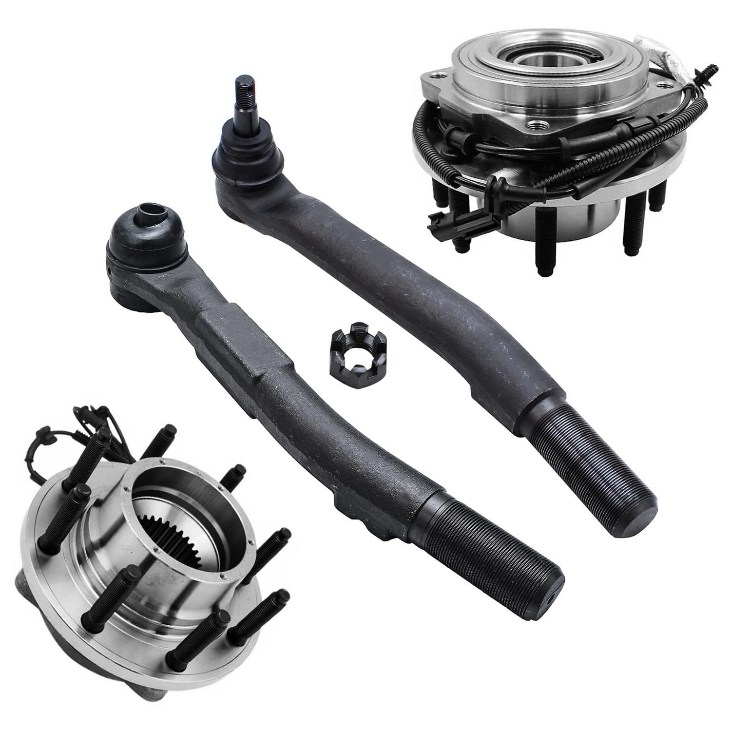 Detroit Axle - 4WD Front Wheel Bearing Hubs Kit for Ford 2017-2022 F-250