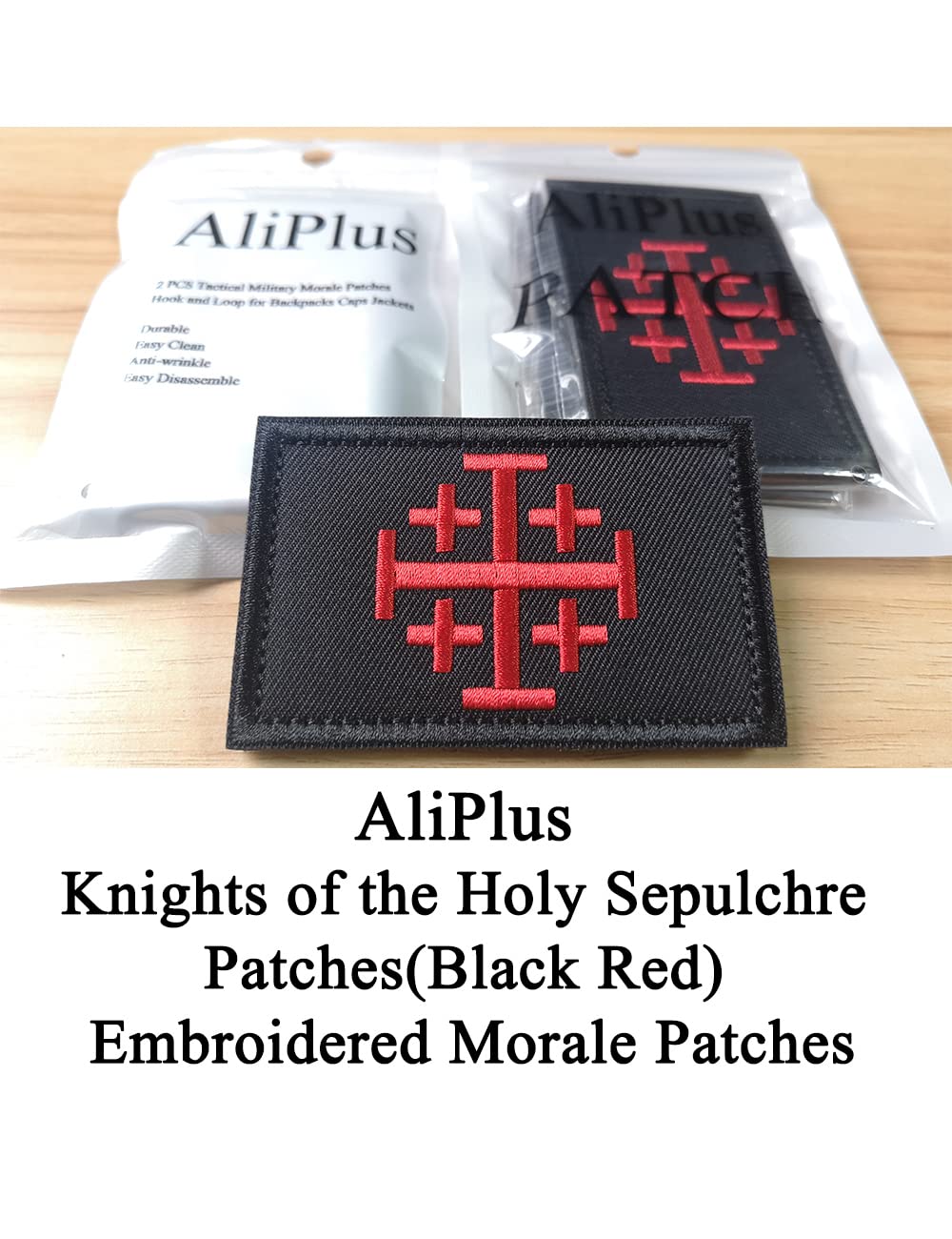 Knights Templar Shield Iron on Patch Flag Crusades Backpack Crusades Jerusalem B - Ireland