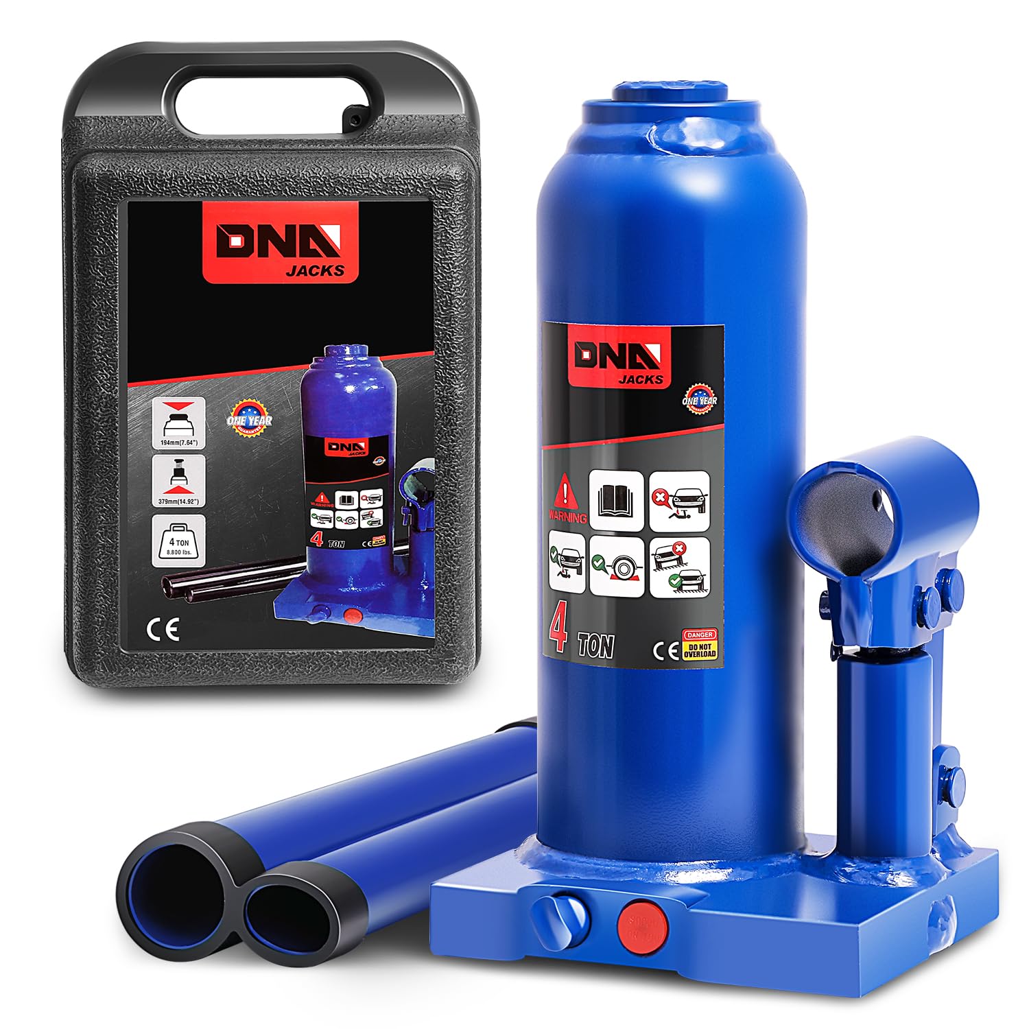 6 Ton Hydraulic Bottle Jack - Lift Cars & Trucks -20 6 Ton Hydraulic Bottle Jack - Lift Cars & Trucks -20