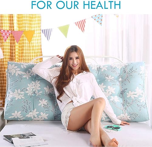 Miniatura 3 de DMUNIZ Almohada de respaldo de cama de lectura cojín de cuña triangular respaldo tapizado soporte para sentarse en la cama soporte de espalda para