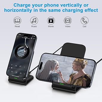 for Samsung Wireless Charger 15W Fast Charging Stand for Samsung S26 Ultra