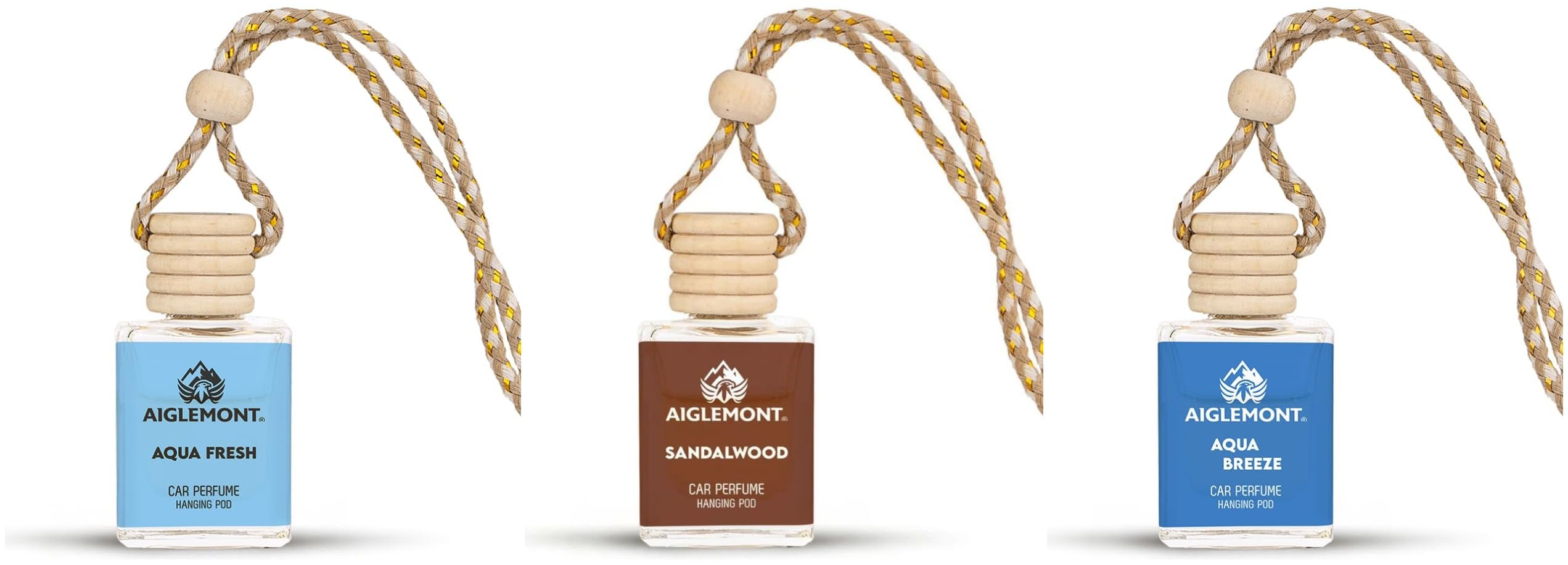 Car Perfumes combos | Aqua Fresh, Sandalwood& Aqua Breeze| Combo of 3 | 10 ml Each-image-46