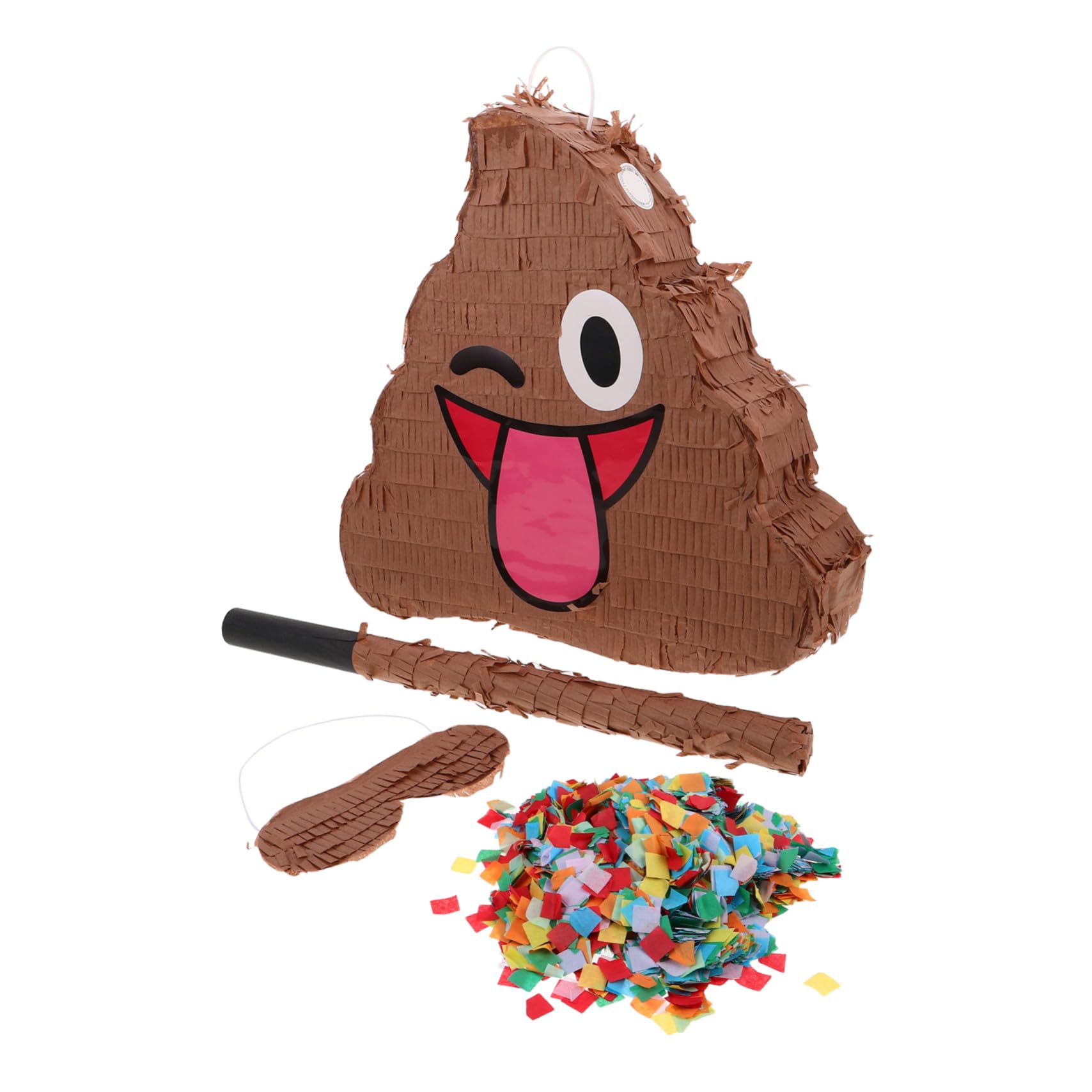 Kackhaufen Piñata 1 Satz aus Papier für Partyspiele für Kinder