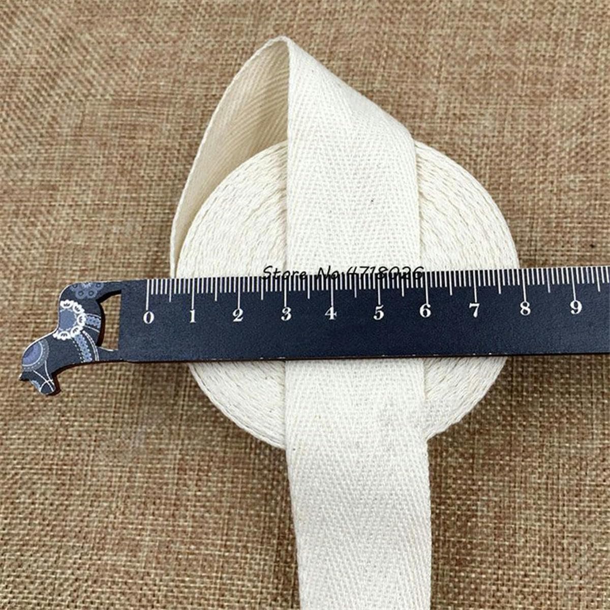 Cinta de algodón de 30MM de ancho, paquete de cinta de espiga, cinta de algodón de 50 yardas para accesorios de tela hechos a mano-NO17