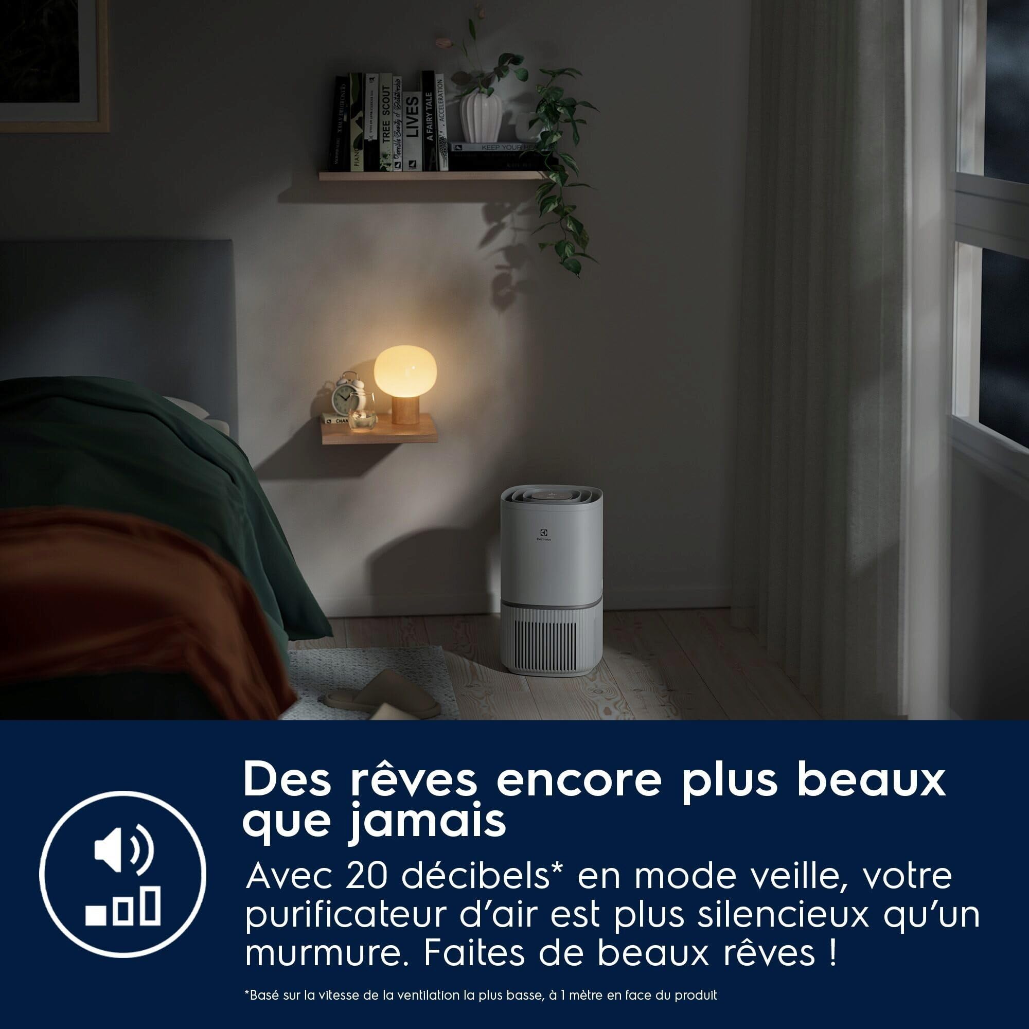 Electrolux Air Purifier, EPO30311UG, Filter Replacement Alarm, Multilayer Filtration, Capacity 400 m³/h, AirSurround System, 360° Air Circulation