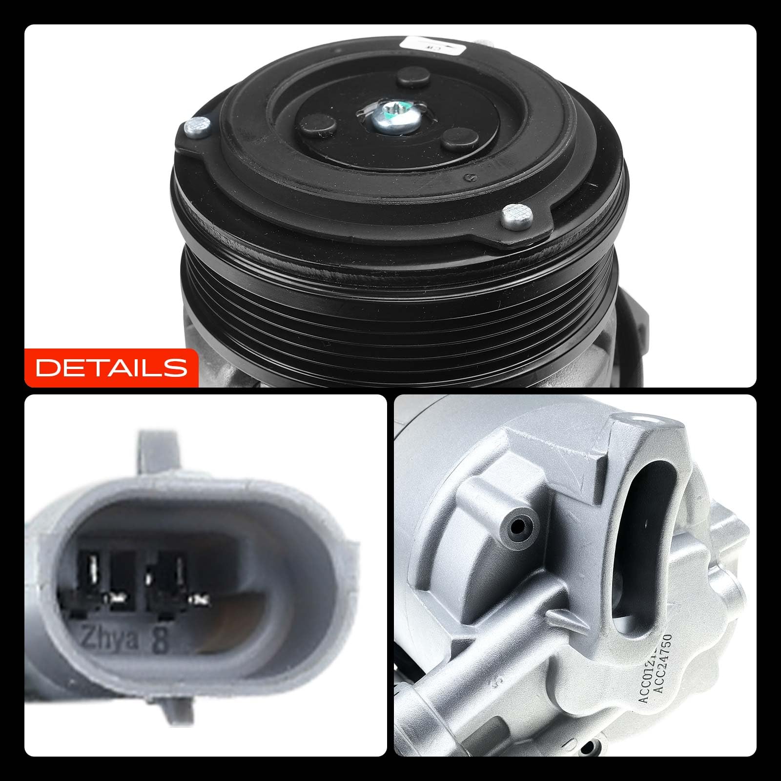 Frankberg Compressore per aria condizionata con frizione, benzina, | 24466994, Compatibile con: Astra Classic A04, Astra G Classic T98, Astra G Caravan T98, Astra G Classic Caravan F35