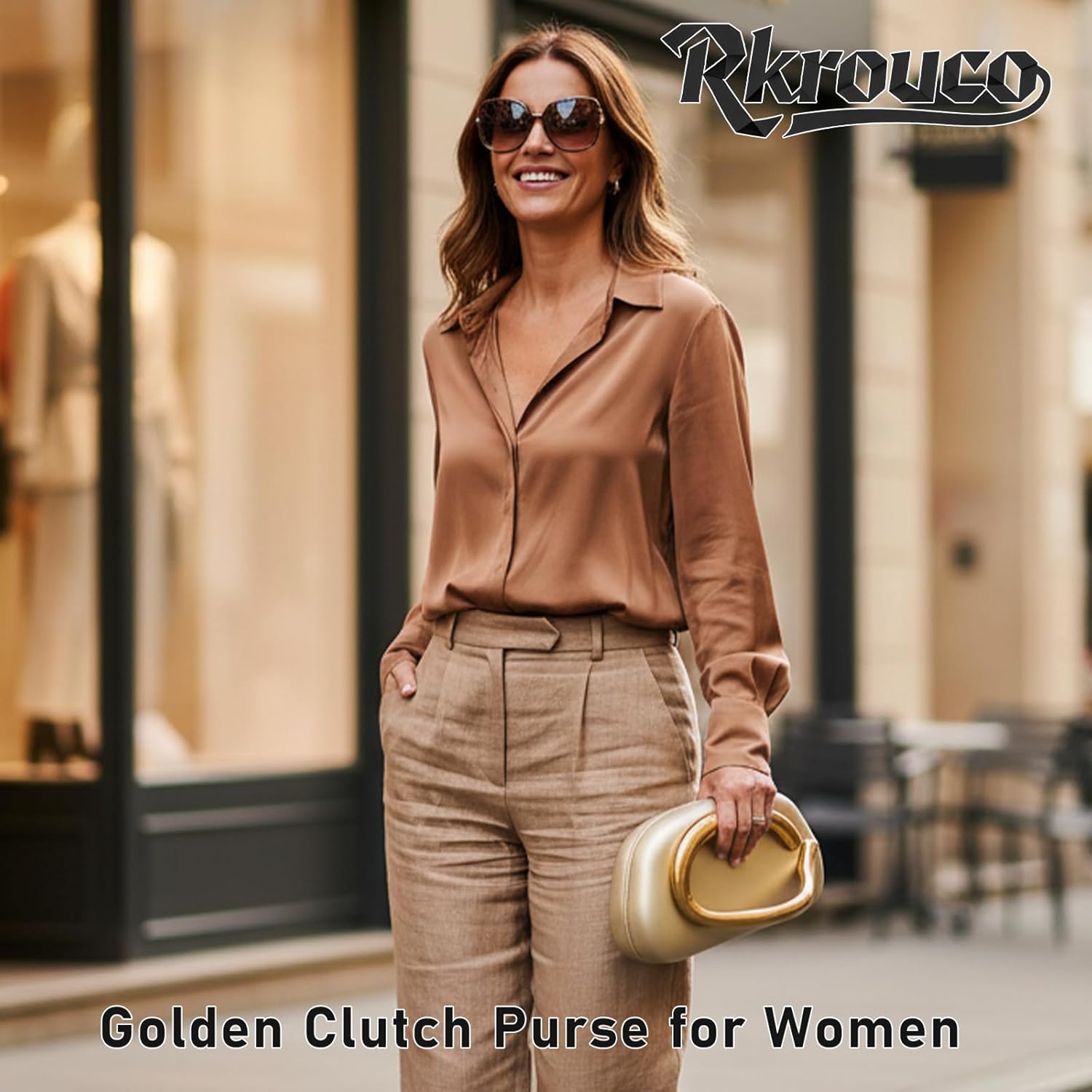 PU Leather Women's Evening Handbags Chocolates Clutch Purse Easy Match with Chain Crossbody Metal Decoration Shoulder Bag - Image 7