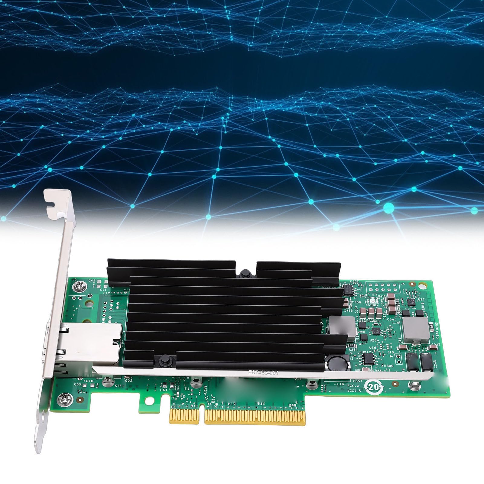 Generic Pojedyncza Karta Sieciowa RJ45 10 Gb PCIE z obsługą Układu X540-T1 Zapewniająca płynną pracę Sieci w środowiskach Biznesowych