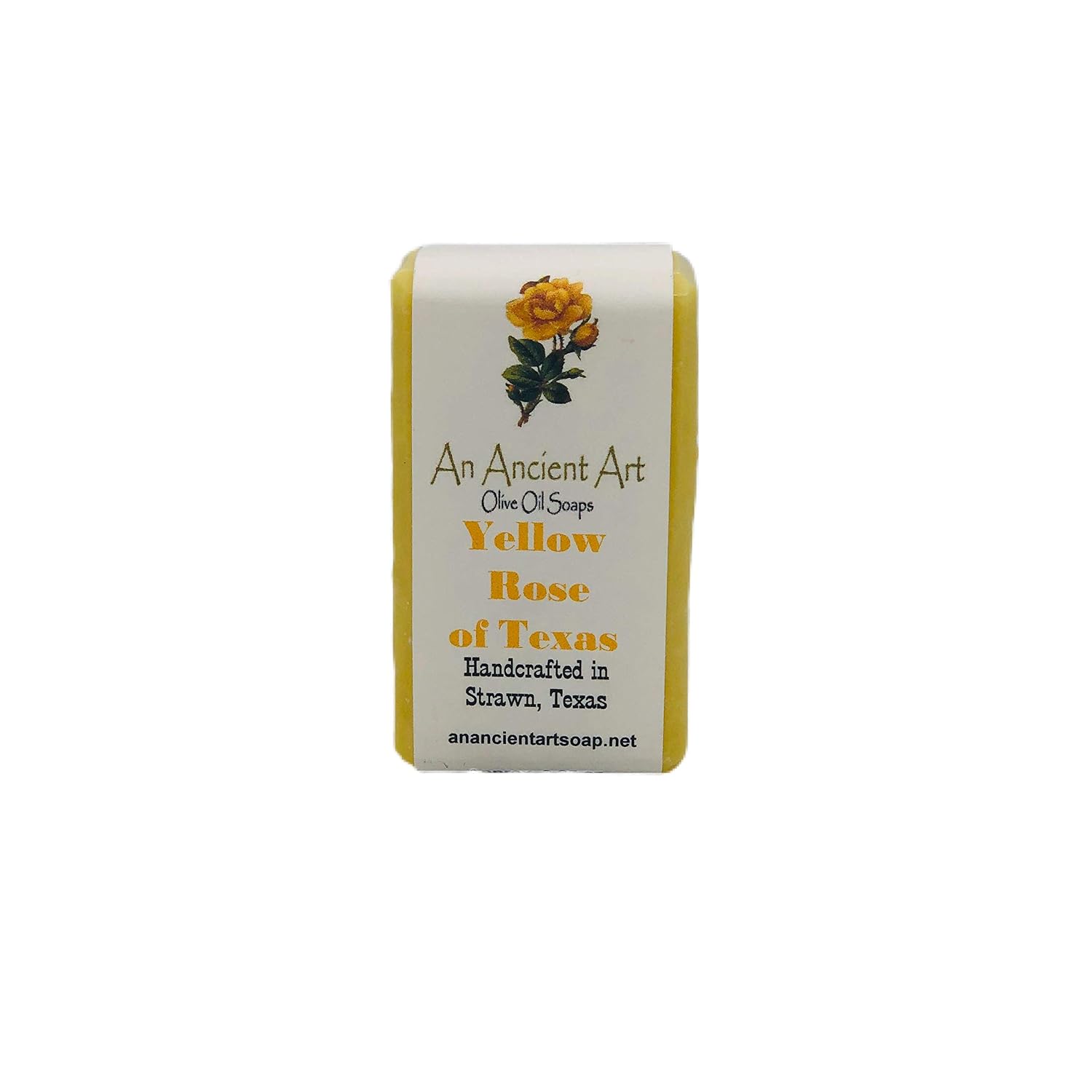 Ancient Art Soap 3.25oz Handcrafted Olive Oil Soap Bar Yellow Rose of Texas