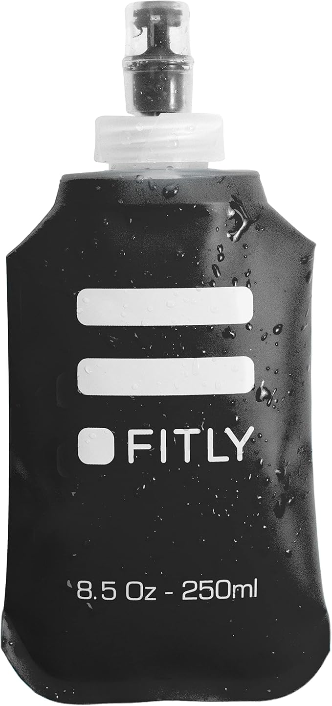 FITLY Soft Water Bottle Shrink As You Drink Soft Flask for Hydration