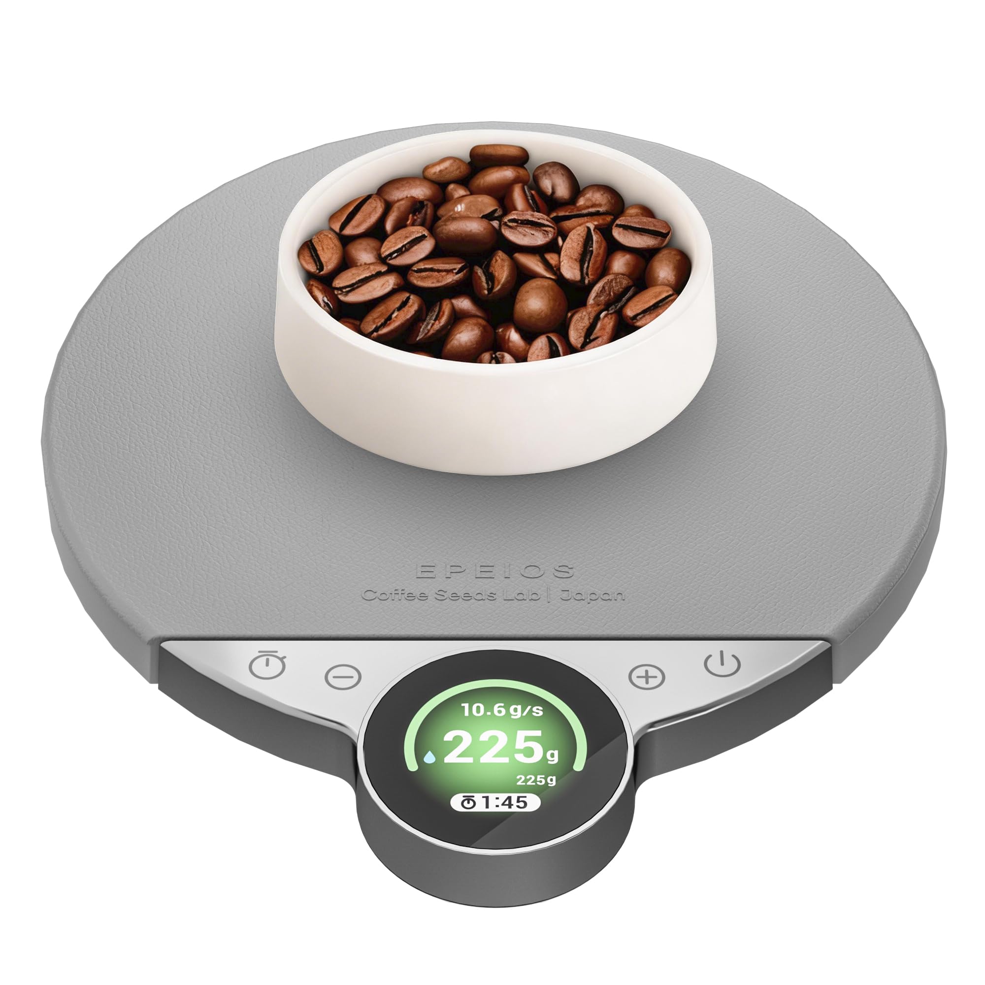 Cocinare Balance Pro Smart Kaffeewaage mit Timer und Wasserdurchflussmenge | Waage für Pour Over und Barista-Brauen, Brüh-Assistent-Modus, 0,05 g Präzision, 3,5 kg Digitalwaage, App-Steuerung (Silber)