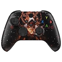Vista 10 de eXtremeRate Carcasa personalizada para controlador Xbox Series X y S – Revitaliza tu controlador – Accesorios de repuesto de cubierta Dark Carnival