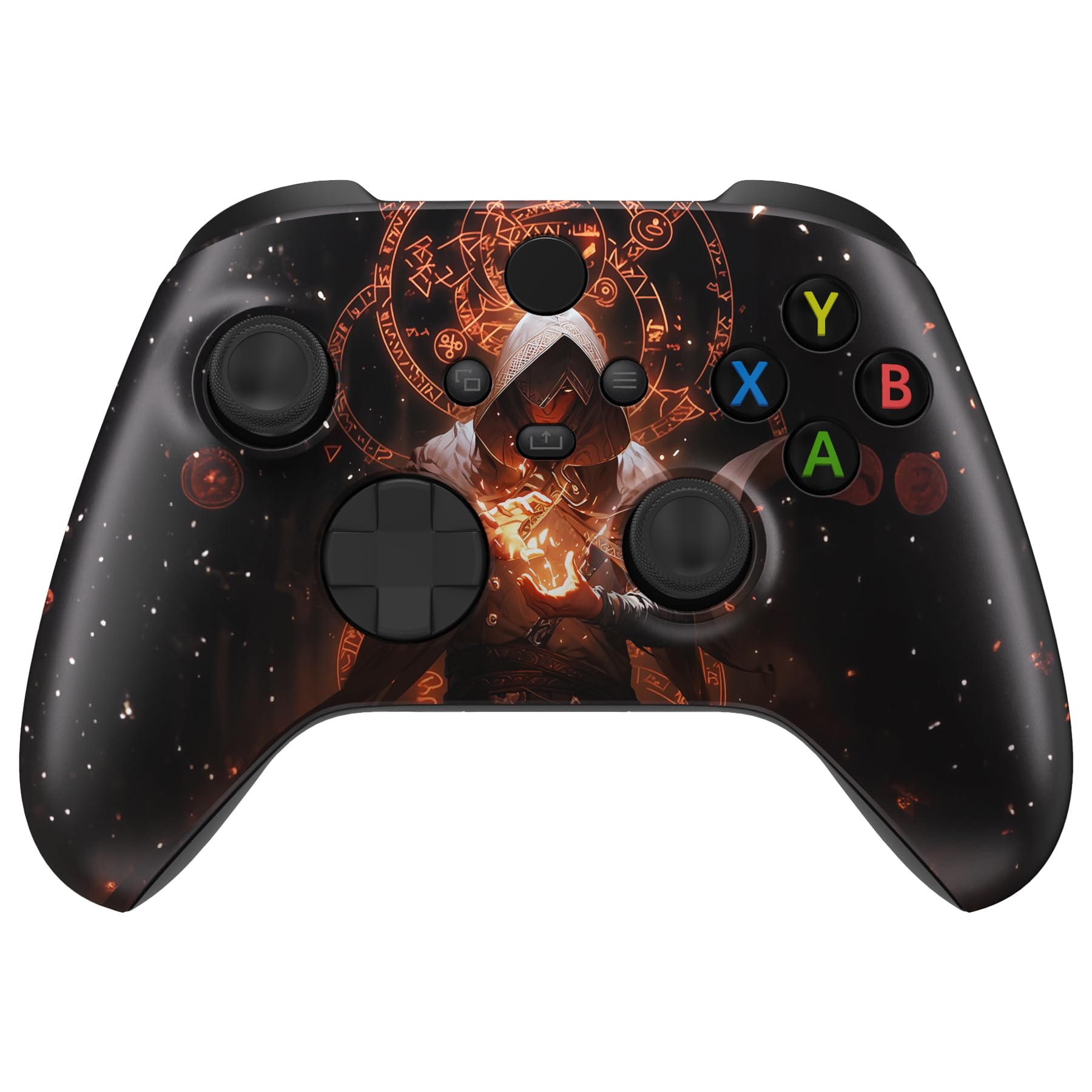 eXtremeRate Coque de Rechange pour Manette Xbox Series X et S – Libérez Votre Style – Accessoires personnalisés Dark Magic pour Manette Xbox Core sans Fil [Commande Non Incluse