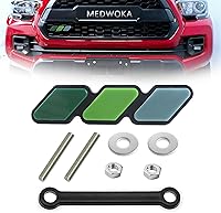Vista 10 de Emblema de rejilla frontal tricolor, calcomanías de emblema para camiones, accesorios para automóviles compatibles con Toyota Tacoma 4Runner Tundra