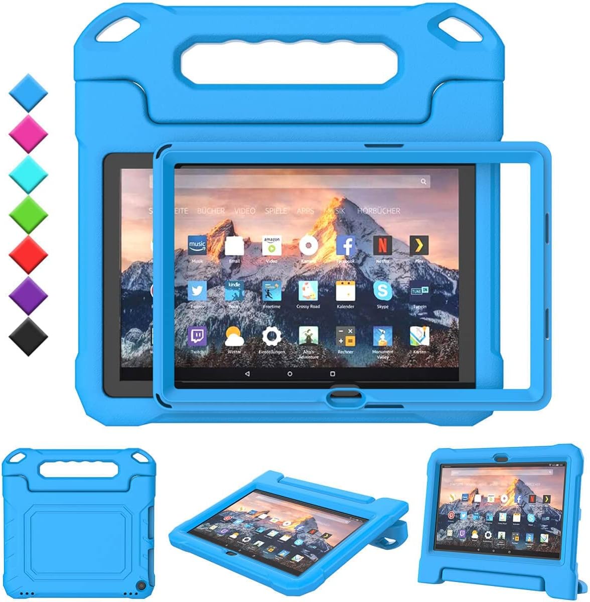 TOEVEK Kids Case for Amazon Fire 10 Pro/10 Plus/HD 10 Tablet(13th/11th Generation