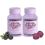 Lemme Debloat - Digestive & Gut Health Gummies with 2 Clinically Studied Probiotics & Prebiotic, Vegetarian, Gluten Free, Non GMO, BlackBerry Flavor (60 Count) (Pack of 2)