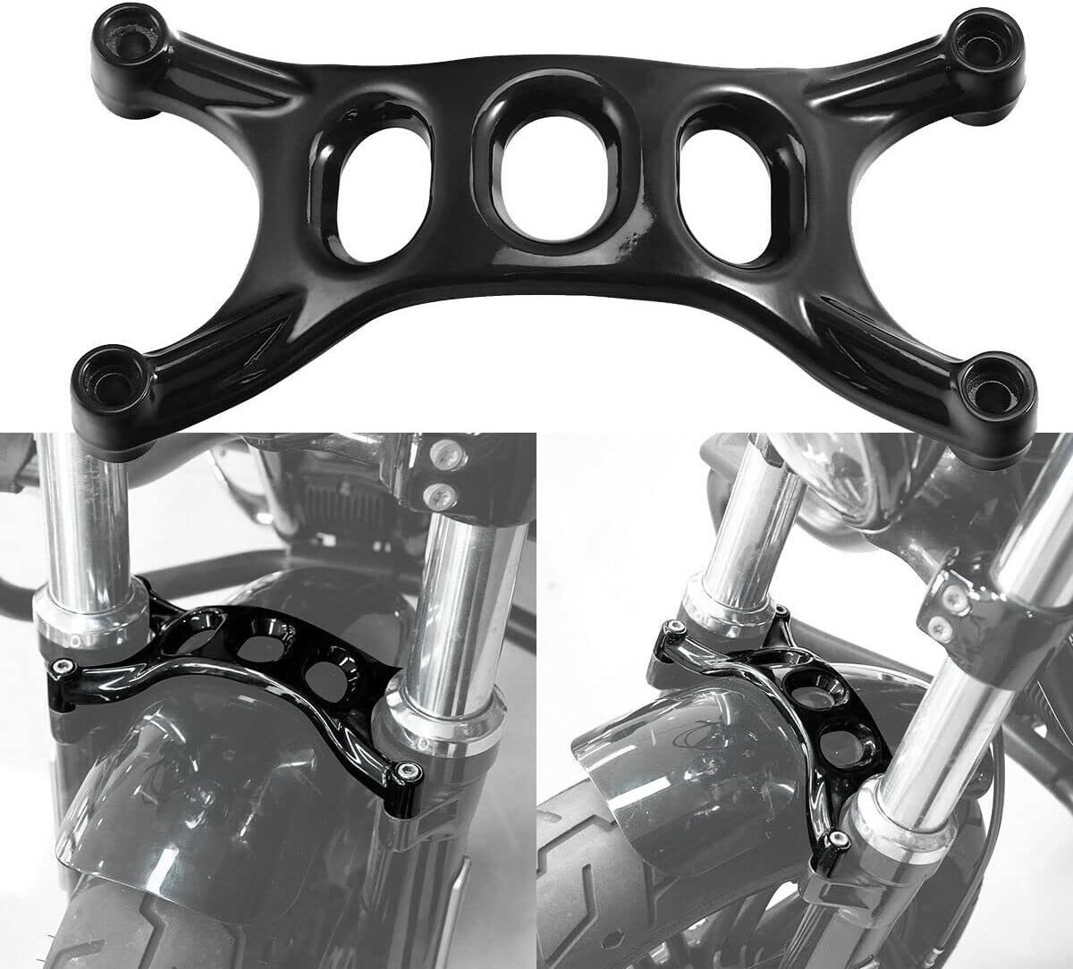 TCMT Front Fender Brace Forks Fit For Harley Forty Eight 48 XL1200X 2016-Up