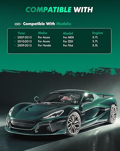 Miniatura 5 de SCITOO Juego de pastillas de freno de cerámica D1280 D1281 Reemplazo delantero y trasero para Acura MDX 2007-2013, para Acura ZDX 2010-2013, Honda