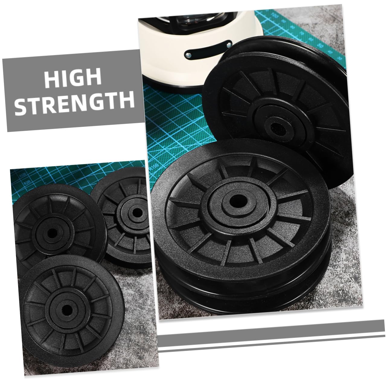 Cabilock 6piezas Poleas De Gimnasio Rodamientos Poleas De Cuerda para Equipos De Gimnasio Suministros para Fitness Casa