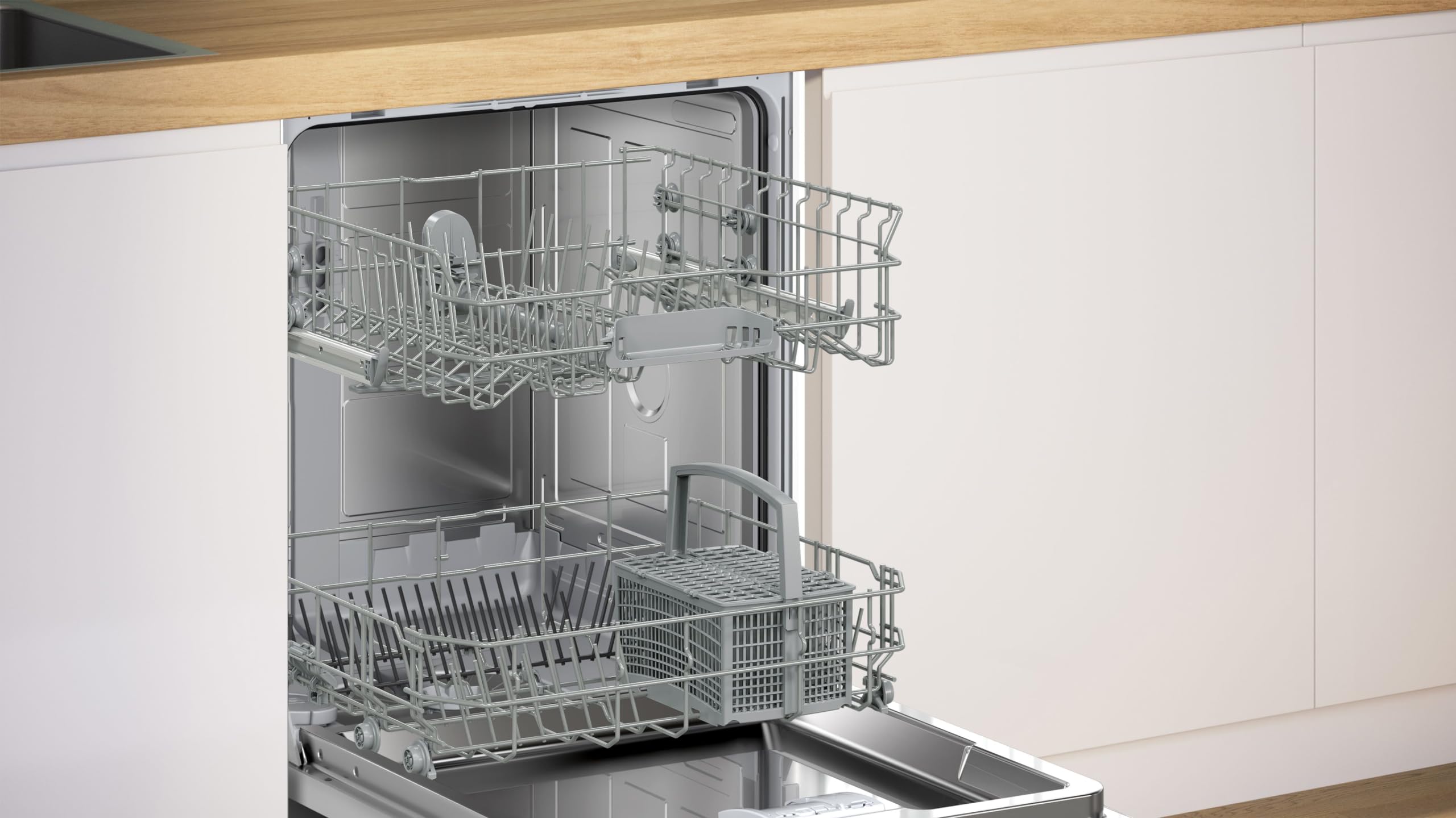 Bosch SMI2ITS33E - Lave-vaisselle encastrable - 60 cm - Home connect - 12 couverts - Moteur EcoSilence - Metallic