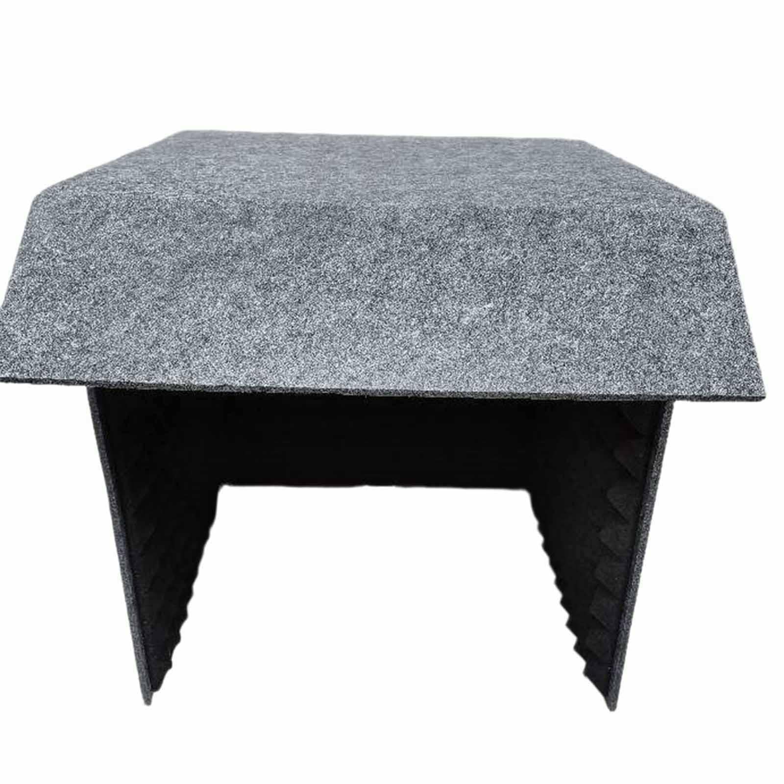 TISHITA Tragbare Schallschutzkabine Mikrofon Isolationskabine Desktop Aufnahmebox Würfel Bauweise Abnehmbar Aus Polyester Zur Sprachaufnahme für Musiker Podca, Innenschwarz