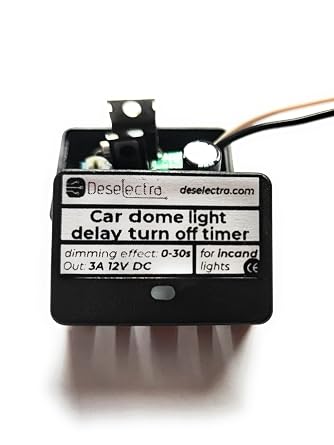 Car Dome Interior Light delay Switch Module with dimming Effect, 1-30 sec 3A 12V