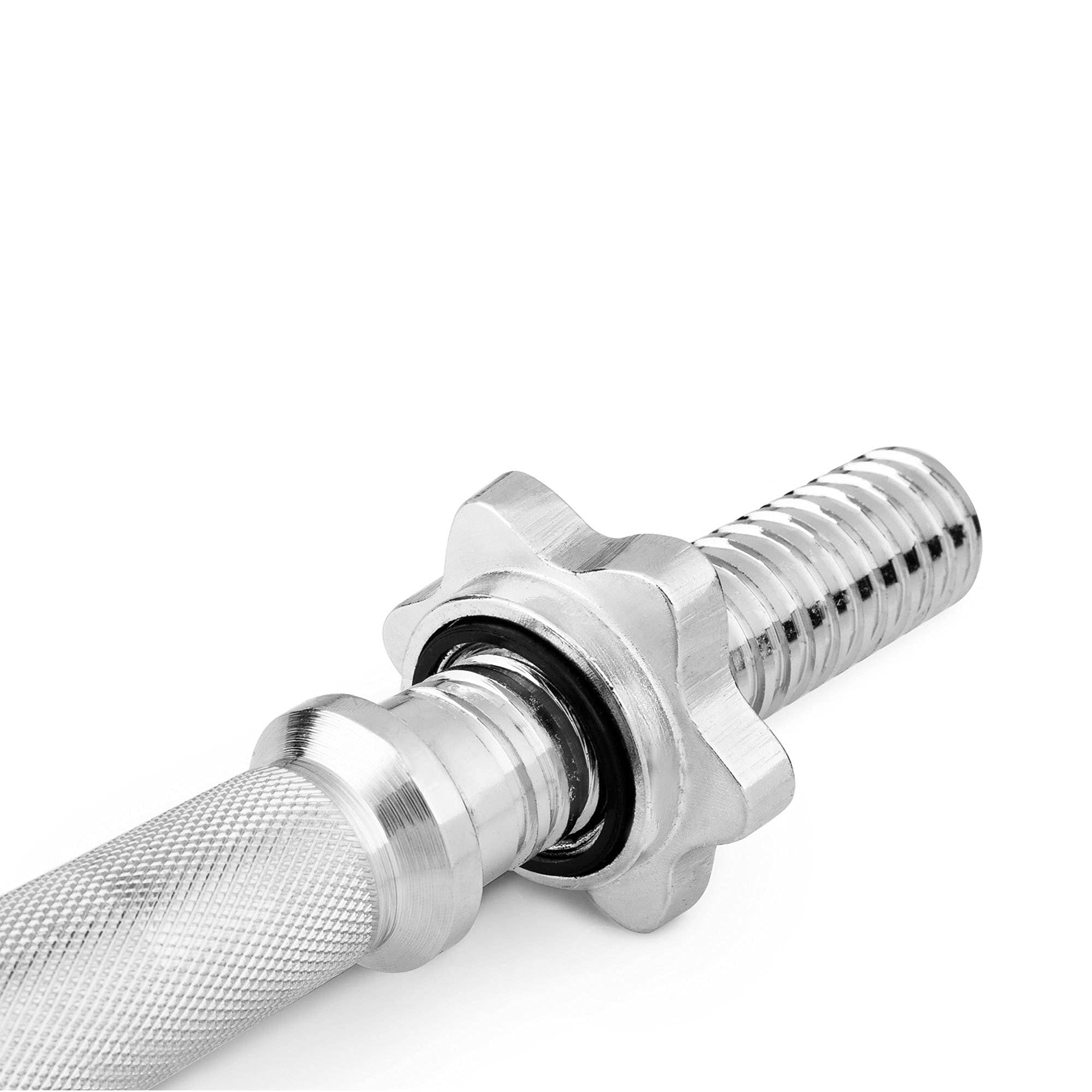 Marbo Sport haltère barres Ø 30 mm | Barre d'haltères 198 cm, 180 cm, 167 cm, barre d'haltères 40 cm, barre SZ & super SZ 120 cm - chromée et moletée, avec serrures