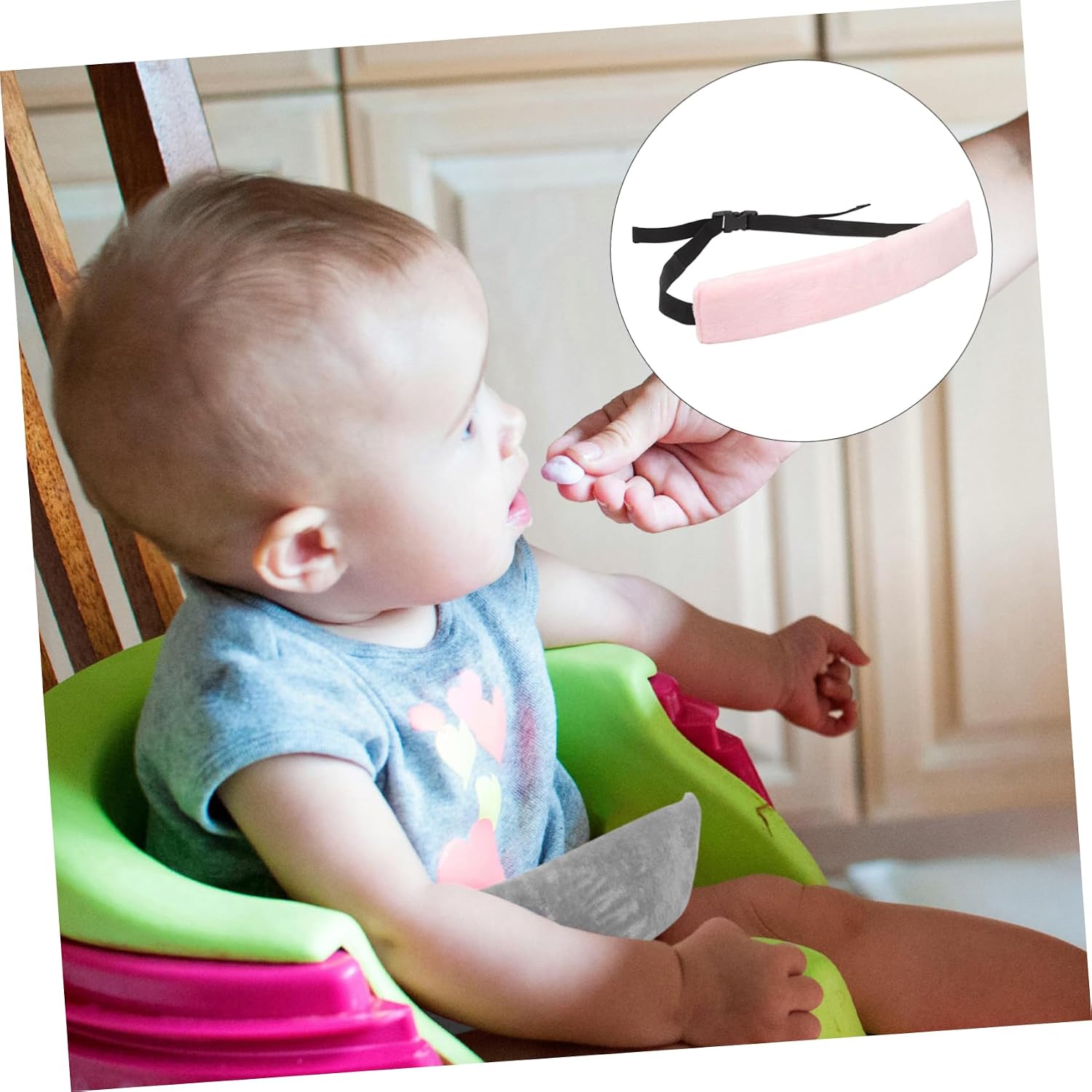 Adjustable High Chair Strap for Toddlers Portable Safety Belt for Boy Girl Lightweight Dining Chair Harness Comfortable and Design for Travel and Outdoor Use