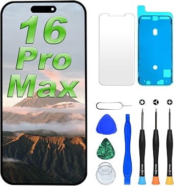 DIGI4U LCD for iPhone 16 Pro Max Screen Replacement, 6.9[3D Touch][Small Notch] Screen for iPhone 16 Pro Max Display Digitizer Assembly, with Repair Tools for iPhone 16 Pro Max LCD