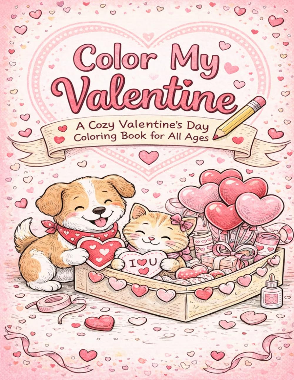Color My Valentine: A Cozy Valentine’s Day Coloring Book (Gift) for All Ages