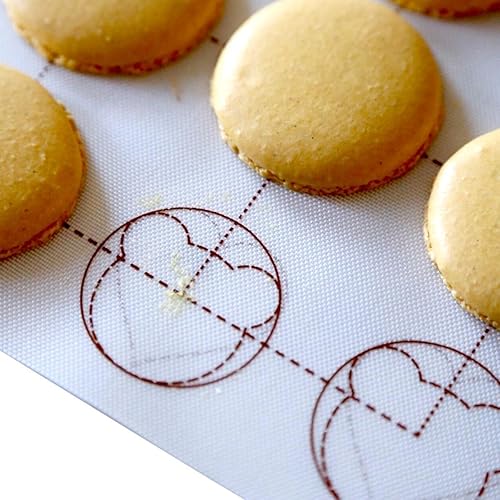 Miniatura 6 de Bluedrop Bandeja para hornear macarrones de silicona y revestimiento de horno de PTFE, 1 unidad de alfombrillas antiadherentes para hornear para