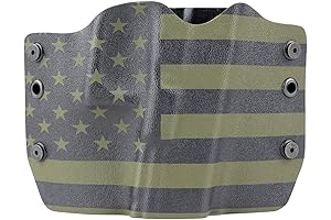 Outlaw Holsters OD Green & Black USA Flag OWB Holster for Right-Hand Glock 19