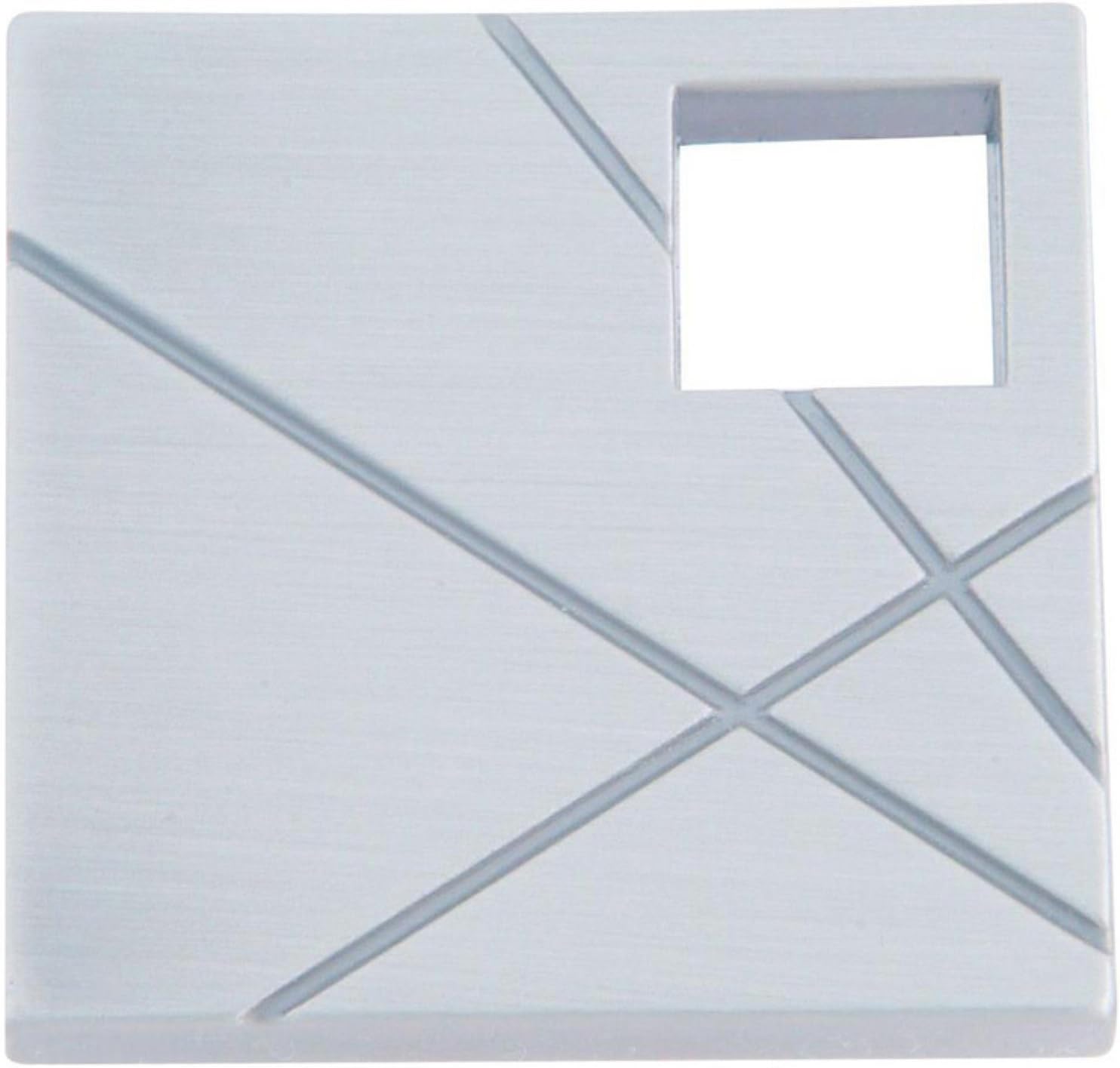 Atlas Homewares 251R-BRN 1-1/2-Inch The Moderns Collection Modernist Square Knob - Right, Brushed Nickel