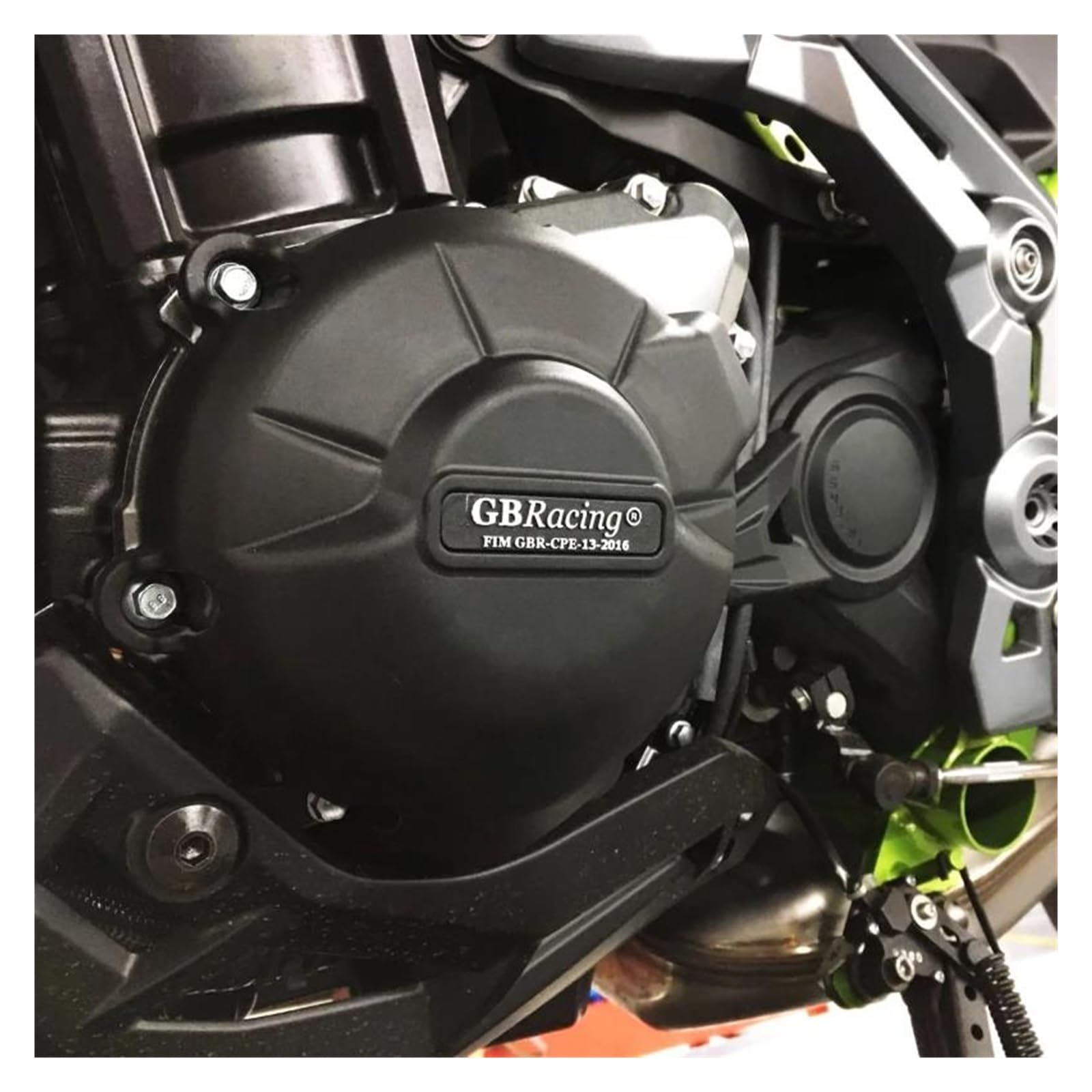 Protection De Carter De Moteur Couvercle Moteur Moto Automobile KAWASAKI Z900 2017 – 2023 Ensemble Protection Couvercle De Moteur Secondaire Carter Allumage Pour Moto(Carbon fiber texture)